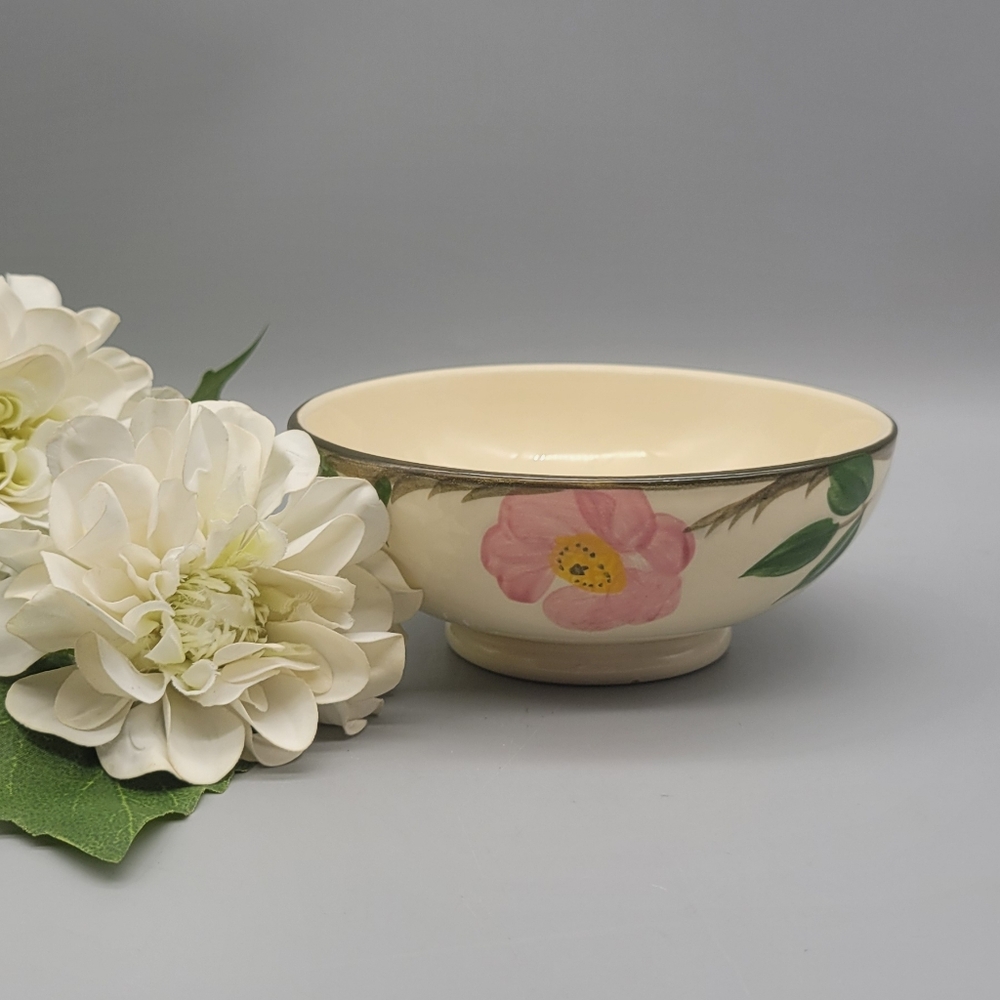 Original Franciscan Desert Rose Earthenware Oatmeal Bowl Vintage Desert Rose